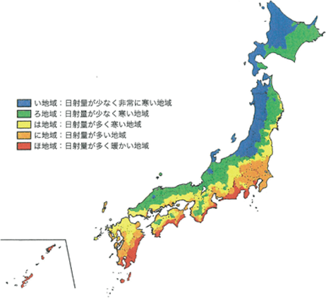 パッシブ地域区分(PSP区分)